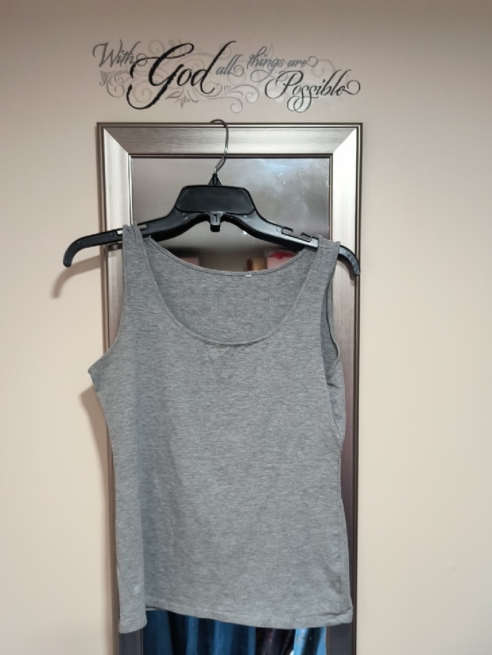 H&M Gray Scoop Neck Tank Top